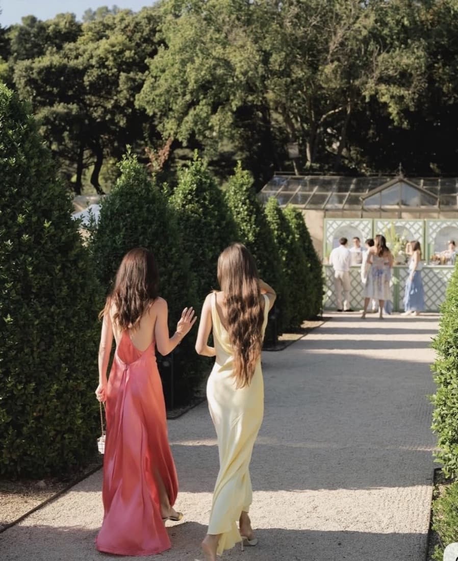 Golden-hour garden formal